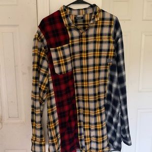 Pink Dolphin Tri Tone Flannel